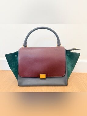 CELINE ✨ TRI-COLOR TRAPEZE TOTEBAG